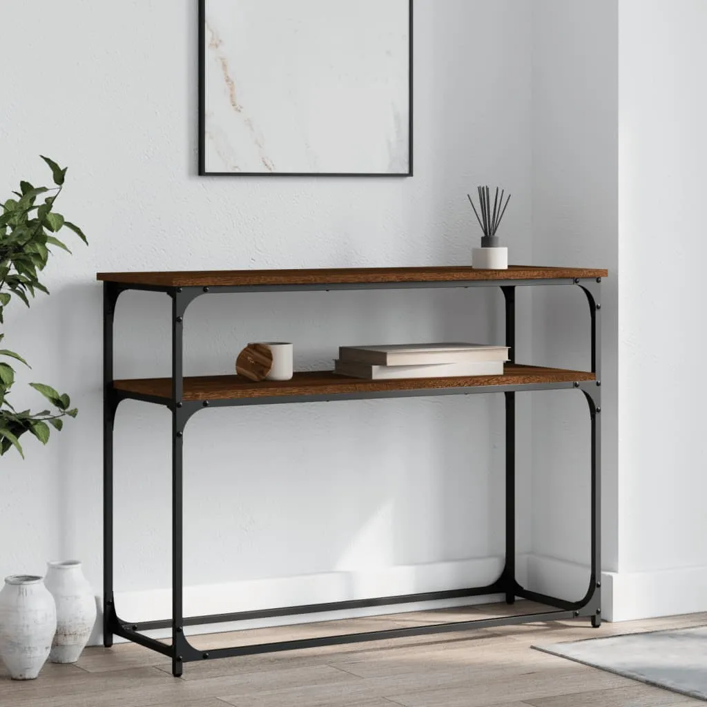 stolik-konsolowy-brazowy-dab-100x355x75-cm