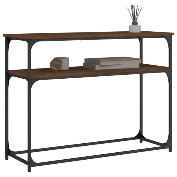 stolik-konsolowy-brazowy-dab-100x355x75-cm