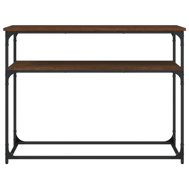 stolik-konsolowy-brazowy-dab-100x355x75-cm