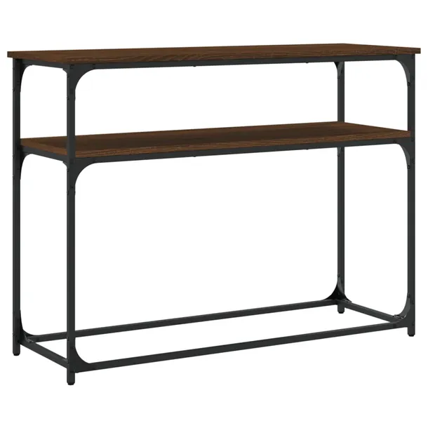 stolik-konsolowy-brazowy-dab-100x355x75-cm