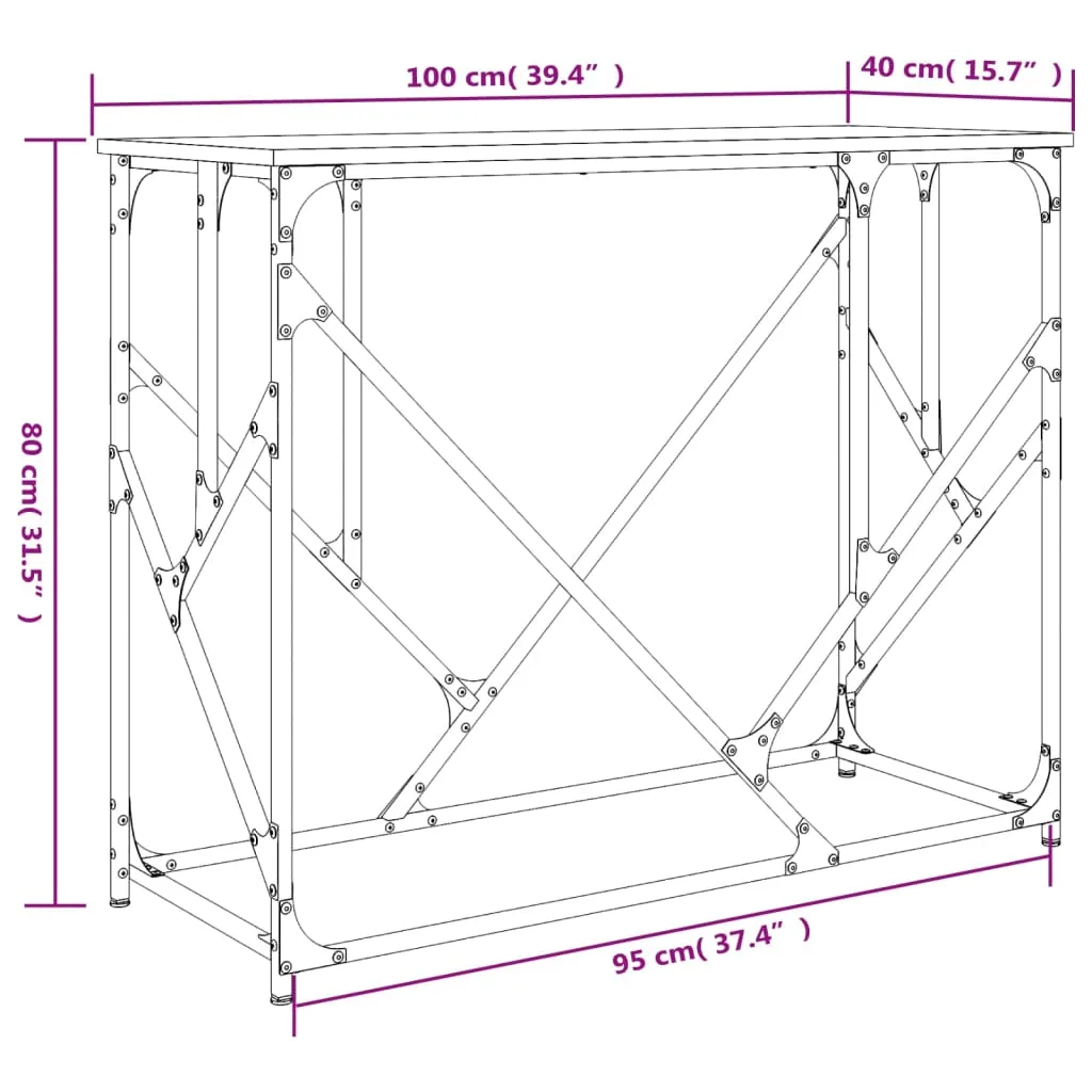 stolik-konsolowy-brazowy-dab-100x40x80-cm