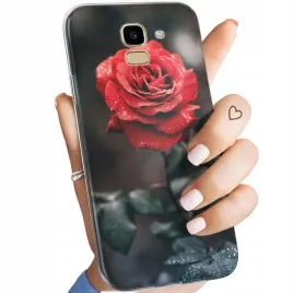 etui-do-samsung-galaxy-j6-2018-wzory-roza-z-roza-rose-obudowa-pokrowiec