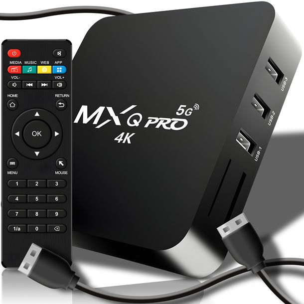 Zdjęcia - Odtwarzacz multimedialny Android TV Box SMART TV BOX 8GB MXQ PRO 4K DEKODER Android 7.1 