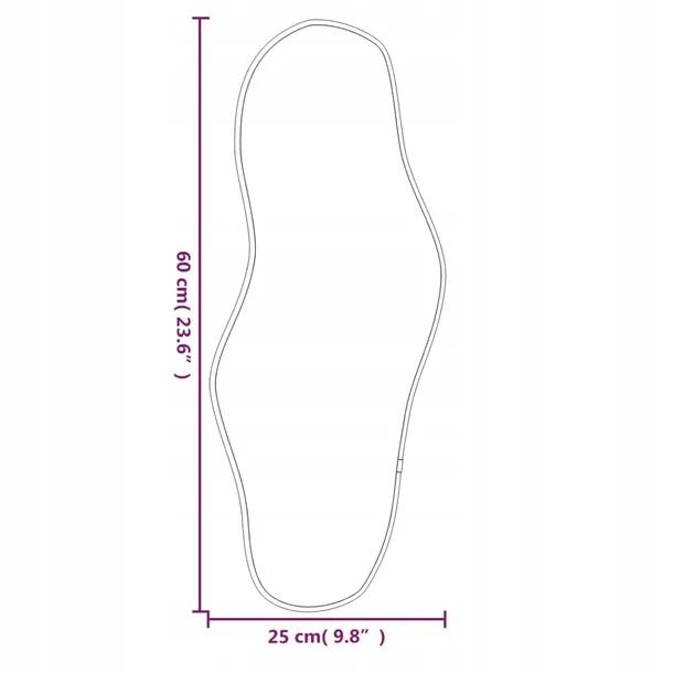 lustro-scienne-czarne-60x25-cm-kod-producenta-348264-stan-nowy