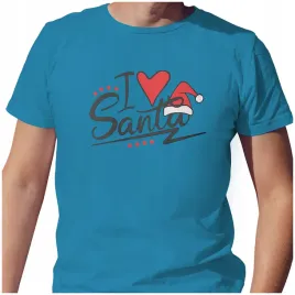 koszulka-meska-t-shirt-swiateczna-l-i-love-santa-czapka-mikolaja-jakosc