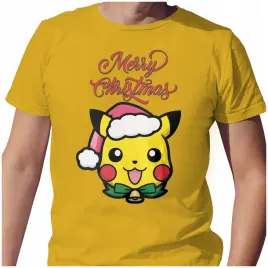 koszulka-meska-t-shirt-swiateczna-2xl-merry-christmas-pikachu-jakosc