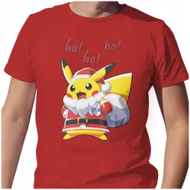koszulka-meska-t-shirt-swiateczna-s-pikachu-ho-ho-ho-jakosc