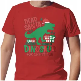 koszulka-meska-t-shirt-swiateczna-xl-dinosaur-for-christmas-prezenty-jakosc