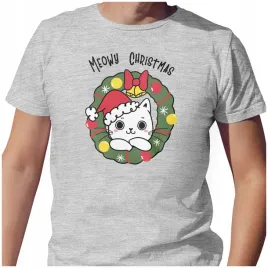 koszulka-meska-t-shirt-swiateczna-2xl-kot-w-czapce-mikolaja-jakosc