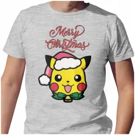 koszulka-meska-t-shirt-swiateczna-2xl-merry-christmas-pikachu-jakosc