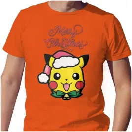 koszulka-meska-t-shirt-swiateczna-2xl-merry-christmas-pikachu-jakosc