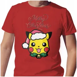 koszulka-meska-t-shirt-swiateczna-l-merry-christmas-pikachu-jakosc