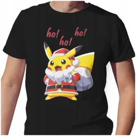 koszulka-meska-t-shirt-swiateczna-2xl-pikachu-ho-ho-ho-jakosc