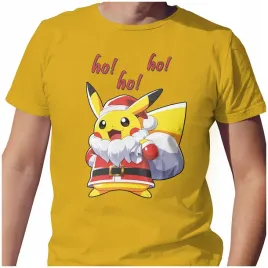 koszulka-meska-t-shirt-swiateczna-xl-pikachu-ho-ho-ho-jakosc