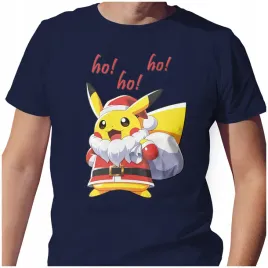 koszulka-meska-t-shirt-swiateczna-m-pikachu-ho-ho-ho-jakosc
