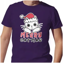koszulka-meska-t-shirt-swiateczna-m-merry-catmas-kot-w-czapce-jakosc