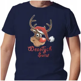 koszulka-meska-t-shirt-swiateczna-m-wesolych-swiat-renifer-rudolf-jakosc