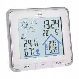 stacja-pogody-zegar-czujnik-temperatur-wilgotnosci