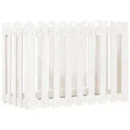 rabata-ogrodowa-z-plotkiem-biala-100x50x70-cm-drewno-sosnowe