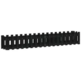 rabata-ogrodowa-z-plotkiem-czarna-200x30x30cm-drewno-sosnowe