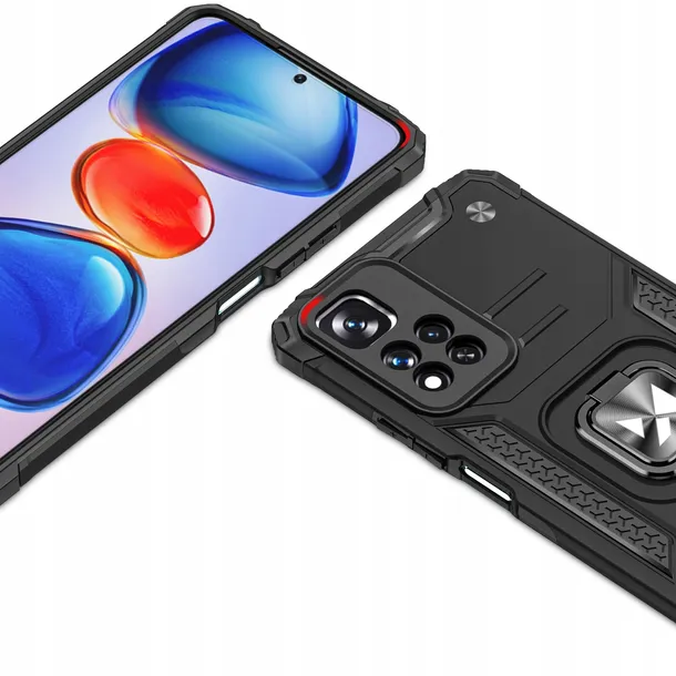 plecki-etui-case-armor-ring-xiaomi-redmi-note-11-pro-5g-czarny-funkcje-ladowanie-indukcyjne-pochlanianie-wstrzasow