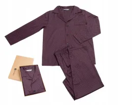 klasyczna-pizama-meska-re-910-c7-bordo-100percent-bawelna-m