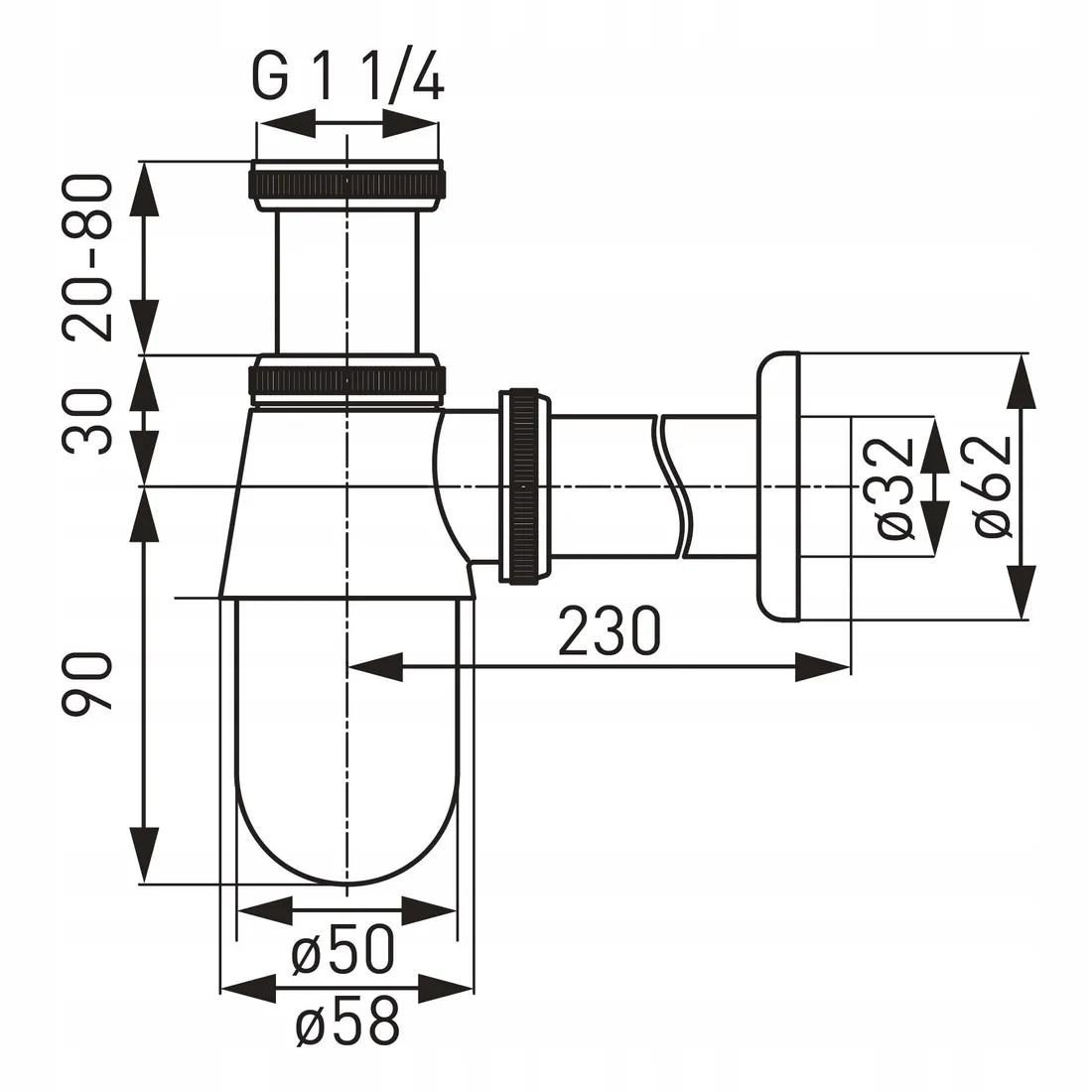 syfon-umywalkowy-ferro-s30
