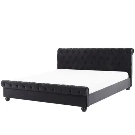 lozko-wodne-welurowe-140-x-200-cm-czarne-avallon