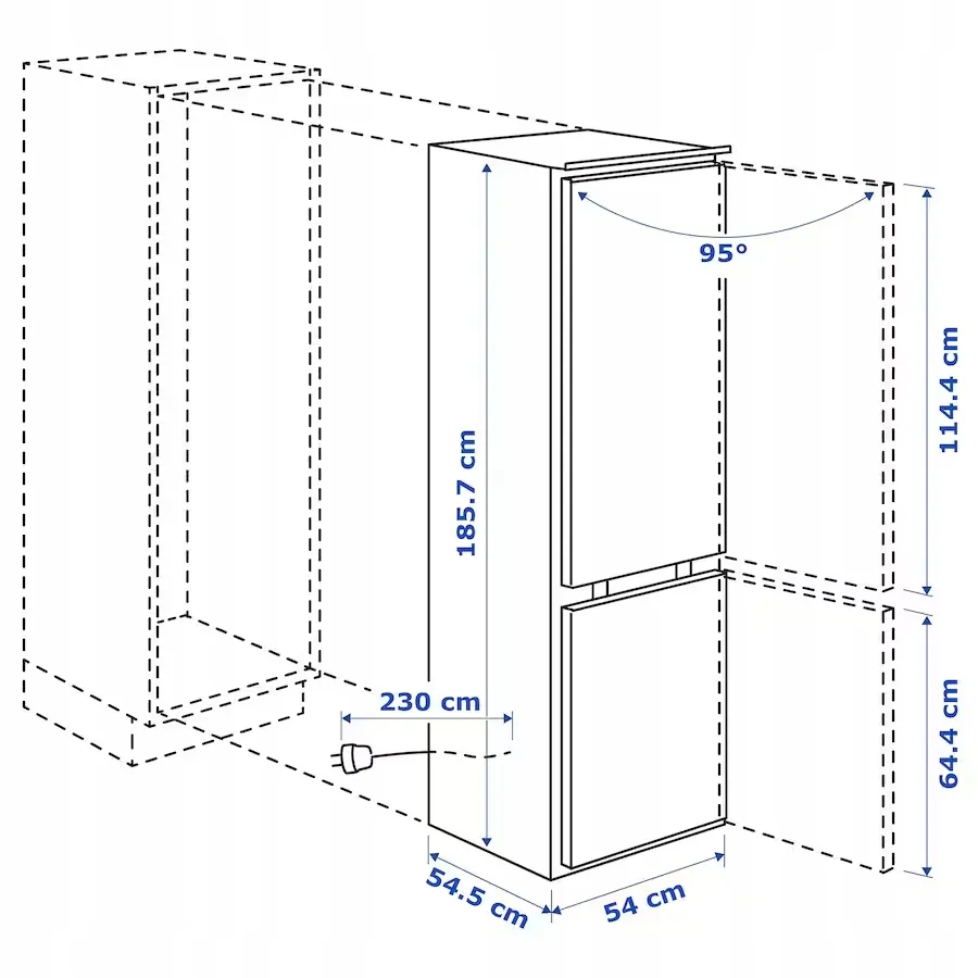 Tina
アナログ　レコード IKEA TINAD Lodówka/zamrażarka, IKEA 500 zintegrowany, 210/79
