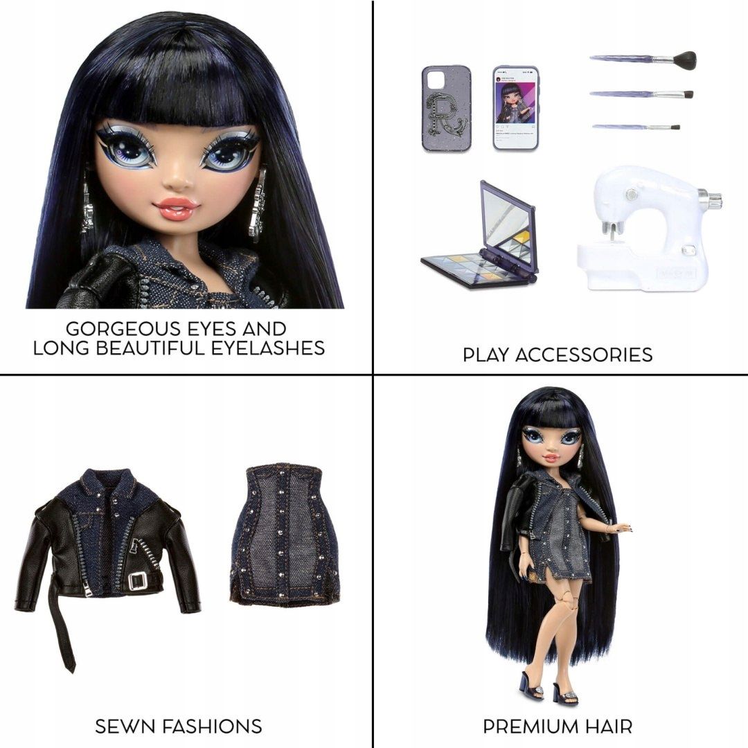 Rainbow High Shadow High Lalka KIM NGUYEN Niebieska MGA 583158EUC - ERLI.pl