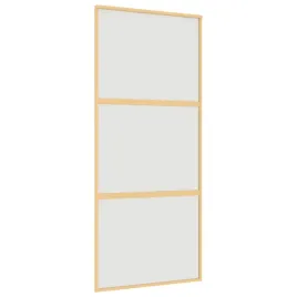 drzwi-przesuwne-zlote-90x205-cm-mrozone-szklo-esg-aluminium