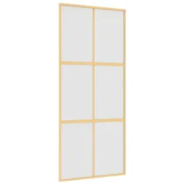 drzwi-przesuwne-zlote-90x205-cm-mrozone-szklo-esg-aluminium