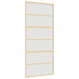 drzwi-przesuwne-zlote-90x205-cm-mrozone-szklo-esg-aluminium