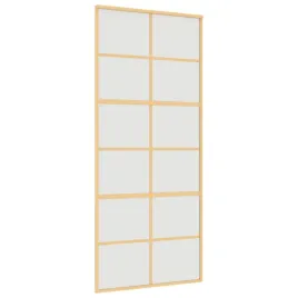 drzwi-przesuwne-zlote-90x205-cm-mrozone-szklo-esg-aluminium