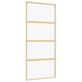 drzwi-przesuwne-zlote-90x205-cm-przezroczyste-szklo-esg