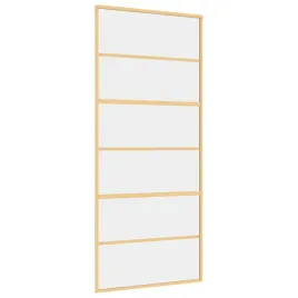 drzwi-przesuwne-zlote-90x205-cm-przezroczyste-szklo-esg