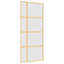 drzwi-przesuwne-zlote-90x205-cm-mrozone-szklo-esg-aluminium