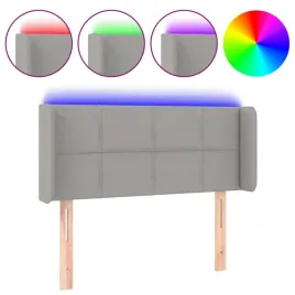 zaglowek-do-lozka-z-led-jasnoszary-103x16x78-88-cm-tkanina