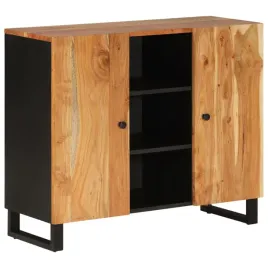 szafka-z-2-drzwiczek-90x33x75-cm-lite-drewno-akacjowe