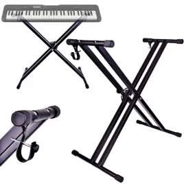 statyw-klawiszowy-stojak-pod-keyboard-organy-klawisze-pianino-podwojny