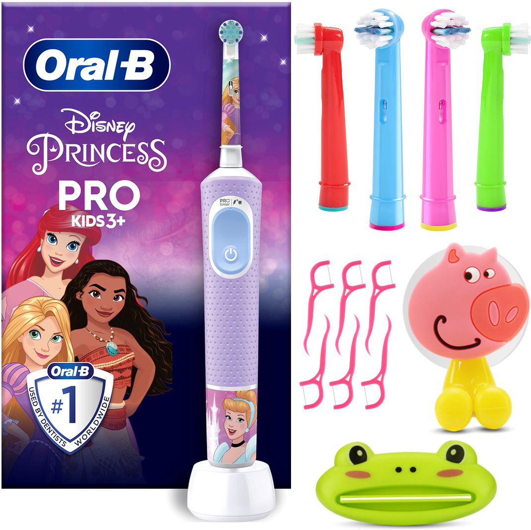 ZESTAW SZCZOTECZKA ELEKTRYCZNA ORAL-B DLA DZIECI PRINCESS VITALITY PRO ...