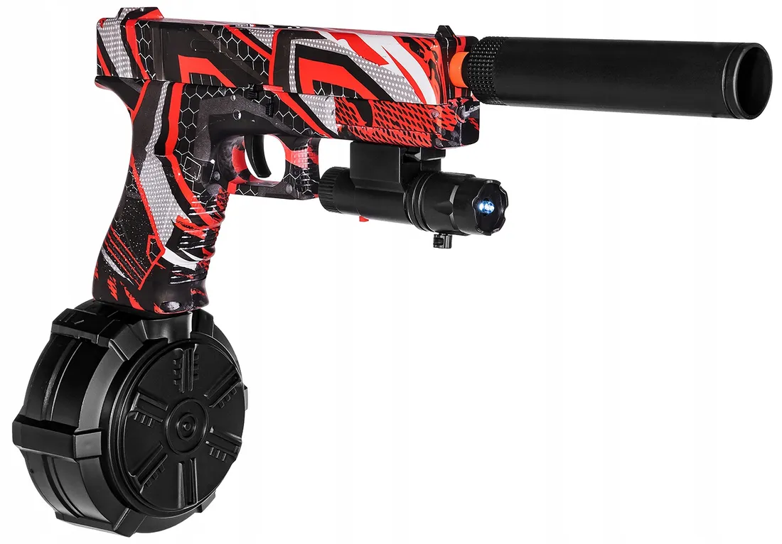 GLOCK JM-X2 PISTOLET KULKI ŻELOWE BLASTER LATARKA – 165547674