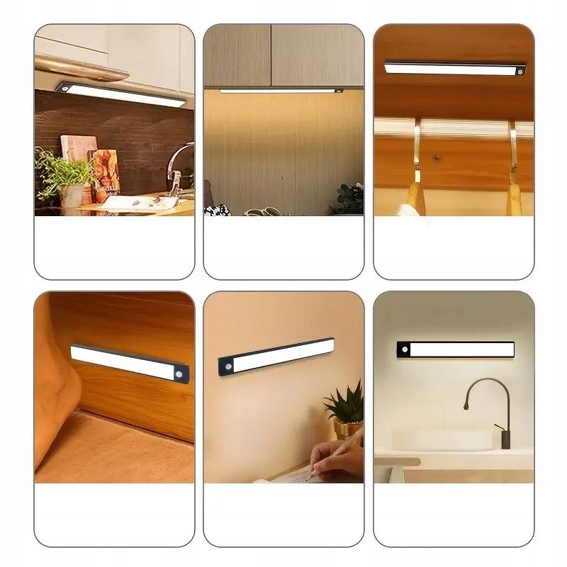 Lampka GRUNDIG podszafkowa LED usb CZUJNIK RUCHU 30x4x0,9 cm