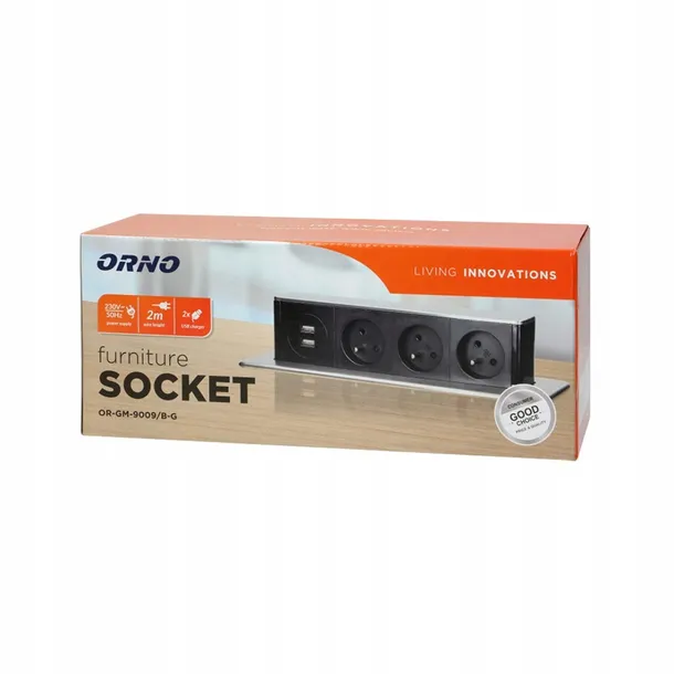 gniazdo-wpuszczane-w-blat-3x250v-2xusb-stan-opakowania-oryginalne