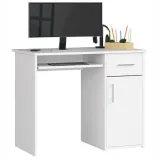 biurko-wolnostojace-biale-1-szuflada-90-cm-1-drzwi