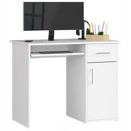 biurko-wolnostojace-biale-1-szuflada-90-cm-1-drzwi