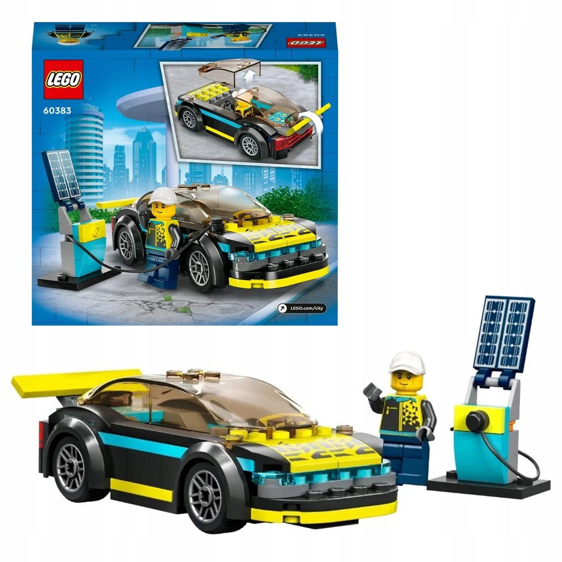 ZESTAW Elektryczny samochód sportowy LEGO City 60383 PREZENT DLA ...