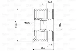 valeo-sprzeglo-jednokierunkowe-alternatora-val588032