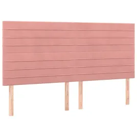 zaglowki-do-lozka-4-szt-rozowy-100x5x78-88-cm-aksamitny