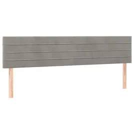 zaglowki-do-lozka-2-szt-jasnoszary-100x5x78-88cm-aksamitny